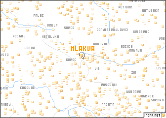 map of Mlakva