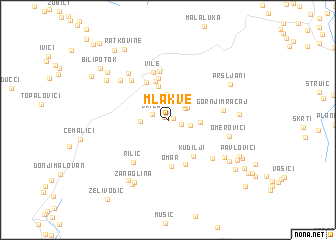 map of Mlakve