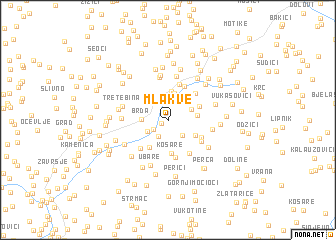 map of Mlakve