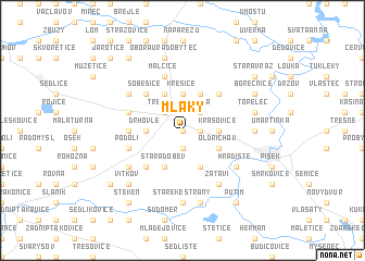 map of Mlaky