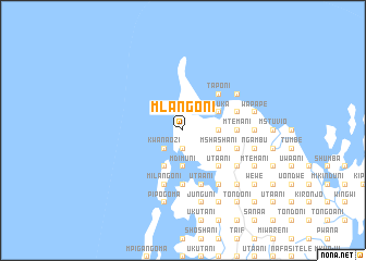 map of Mlangoni