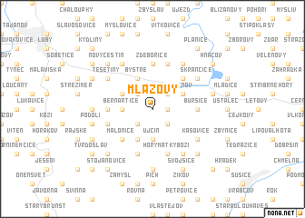 map of Mlázovy