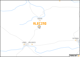 map of Mleczno