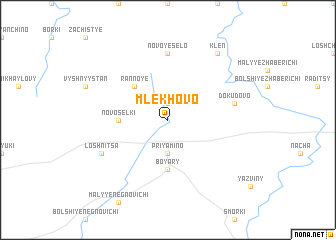 map of Mlekhovo