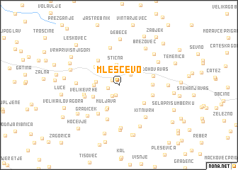 map of Mleščevo