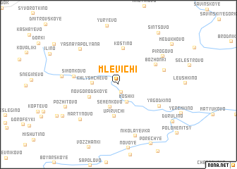 map of Mlevichi