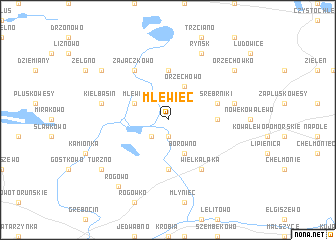 map of Mlewiec