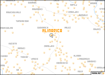 map of Mlinarica