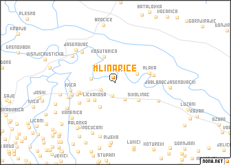 map of Mlinarice