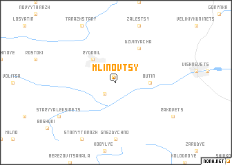 map of Mlinovtsy