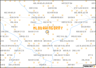 map of Młodawin Górny