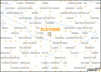 map of Młotkowo