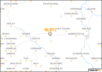 map of Młoty