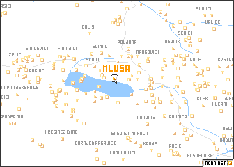 map of Mluša