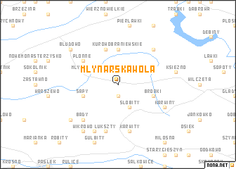 map of Młynarska Wola