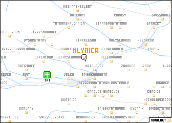map of Mlynica