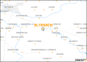map of Mlynishchi