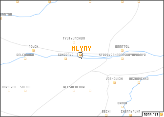 map of Mlyny