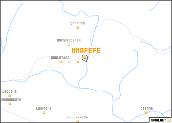 map of Mmafefe