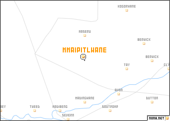 map of Mmaipitlwane