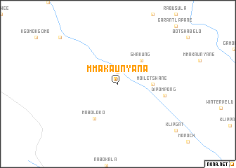 map of Mmakaunyana