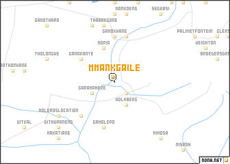 map of Mmankgaile