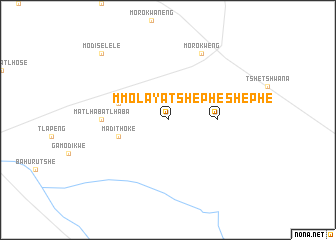 map of Mmolayatshephe