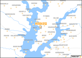 map of Mnakro