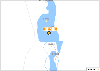 map of Mnazini