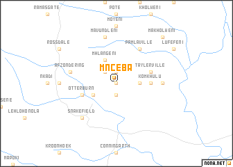 map of Mnceba