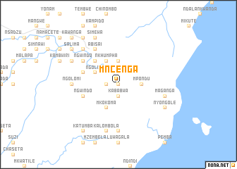 map of Mncenga