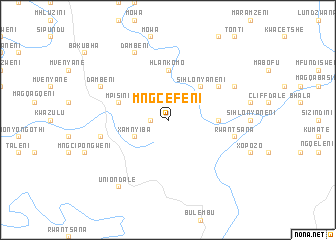 map of Mngcefeni