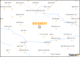 map of Mnishany