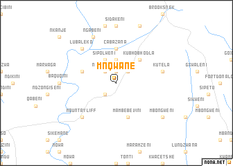 map of Mnqwane