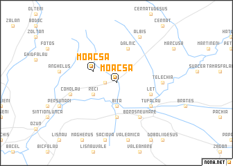 map of Moacşa