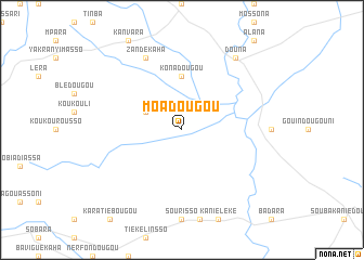 map of Moadougou