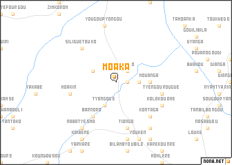 map of Moaka