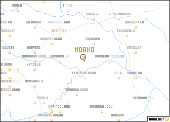 map of Moako