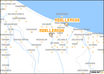 map of Mo‘allem Kūh