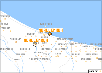 map of Mo‘allem Kūh