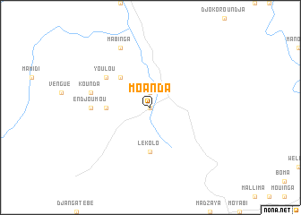 map of Moanda