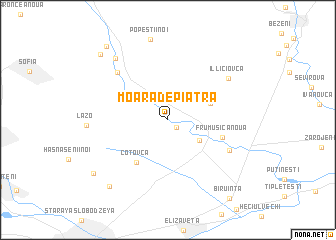 map of Moara de Piatră