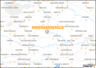 map of Moara Domnească