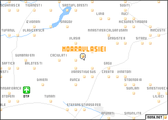map of Moara Vlăsiei