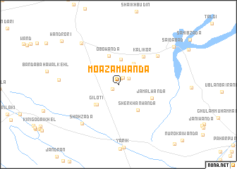 map of Moazam Wānda