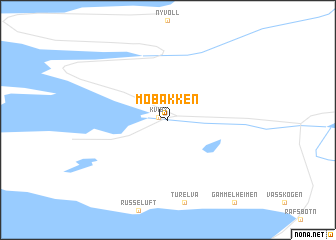 map of Mobakken