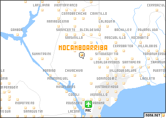 map of Mocambo Arriba