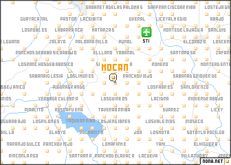 map of Mocán