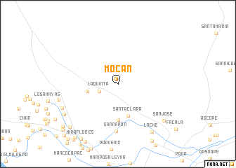 map of Mocán