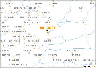 map of Mocarze